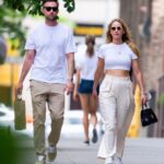 New York, NY  - *EXCLUSIVE*  - Jennifer Lawrence and Cooke Maroney are a matching duo while walking home arm in arm after a lunch date in SoHo.

*UK Clients - Pictures Containing Children
Please Pixelate Face Prior To Publication*,Image: 612171928, License: Rights-managed, Restrictions: , Model Release: no, Pictured: Jennifer Lawrence, Cooke Marony, Credit line: BACKGRID / Backgrid USA / Profimedia