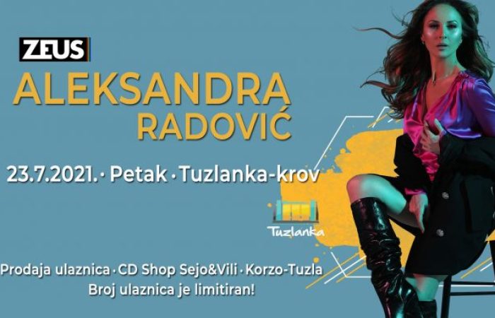 Akustični koncert Aleksandre Radović 23. jula na krovu “Tuzlanke”