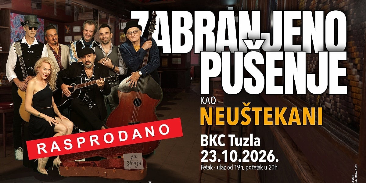 Zabranjeno pušenje kao Neuštekani rasprodali nastupe u zagrebačkom Lisinskom i tuzlanskom BKC-u