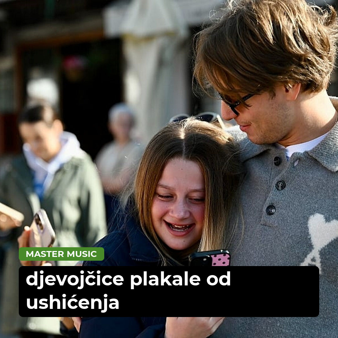 Jakov Jozinović se družio s fanovima na Baščaršiji u Sarajevu, djevojčice plakale od ushićenja