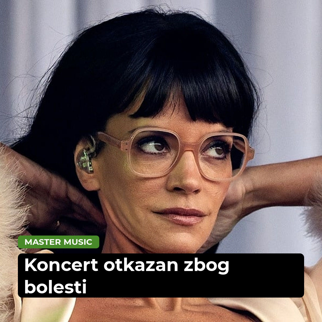 Lily Allen otkazala koncert nekoliko sati prije nastupa, kao razlog navela virusnu infekciju
