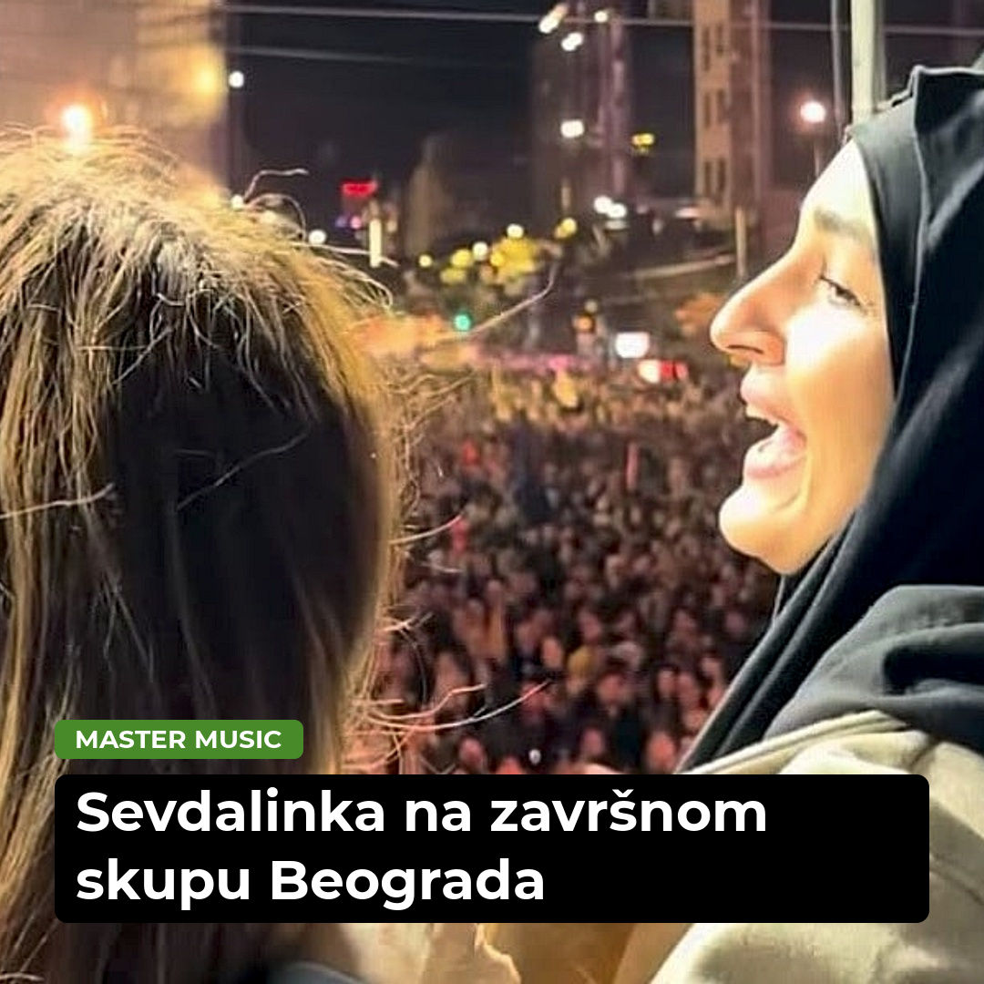 Pjesma Amire Medunjanin odjeknula Beogradom na završnom skupu Studentske liste: "Vi ste već pobijedili"
