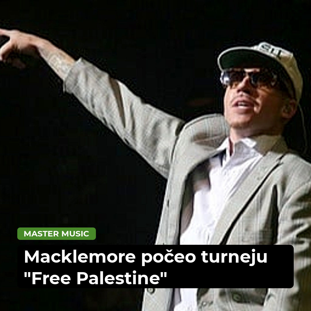 Macklemore otvorio turneju "Free Palestine": Otvoreno kažem slobodna Palestina, Sudan i Kongo