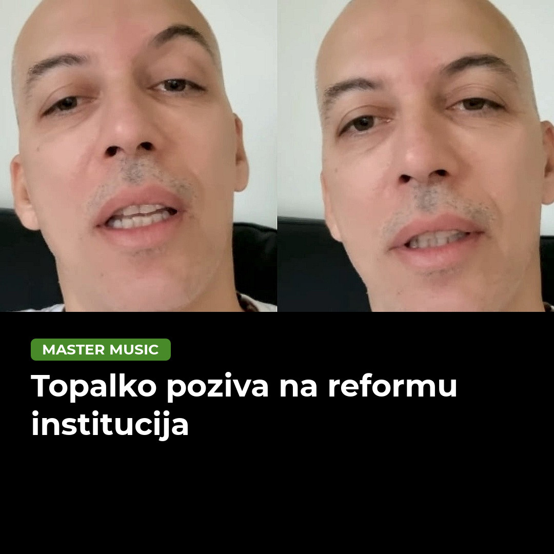 Topalko se ponovo oglasio: Sada hitno morate reformisati policiju, pravosuđe i tužilaštvo, ovo je početak