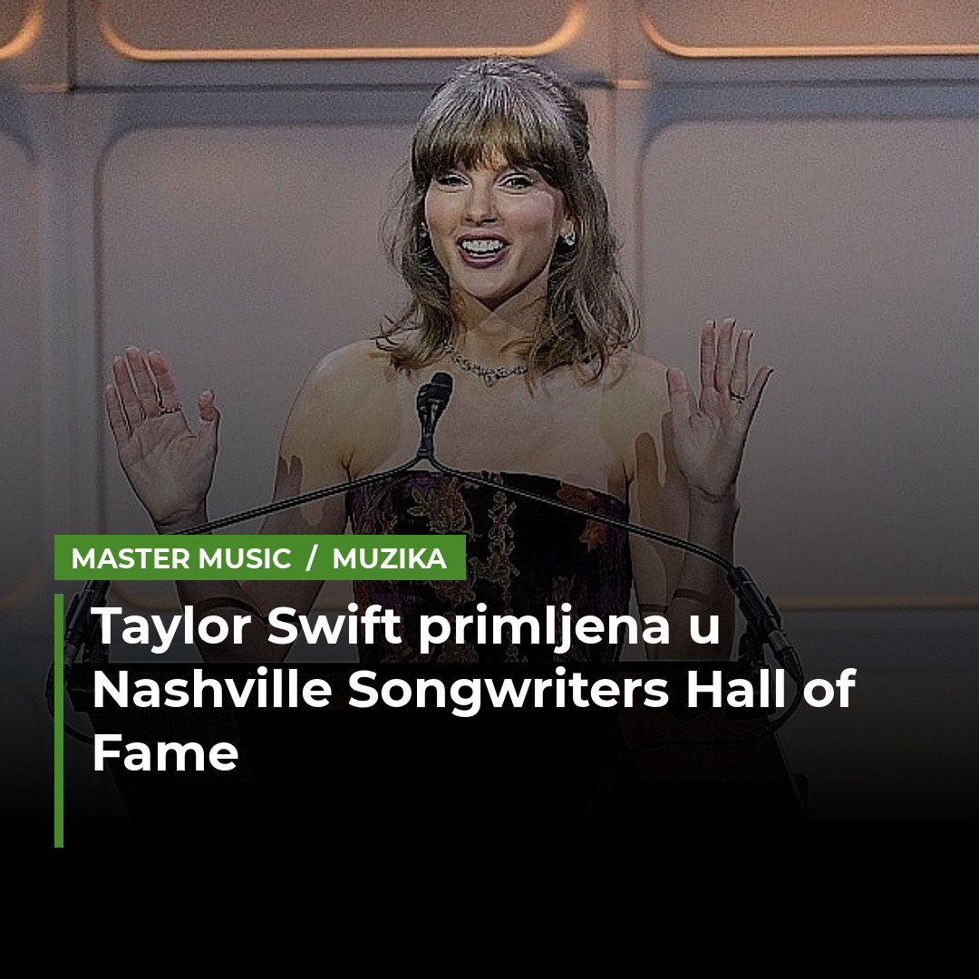 Taylor Swift primljena u Kuću slavnih autora pjesama u Nashvilleu