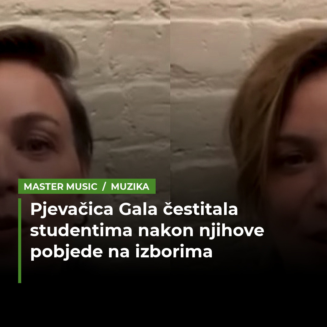 Pjevačica hita "Freed from Desire" čestitala studentima: Srbija je primjer cijelom svijetu