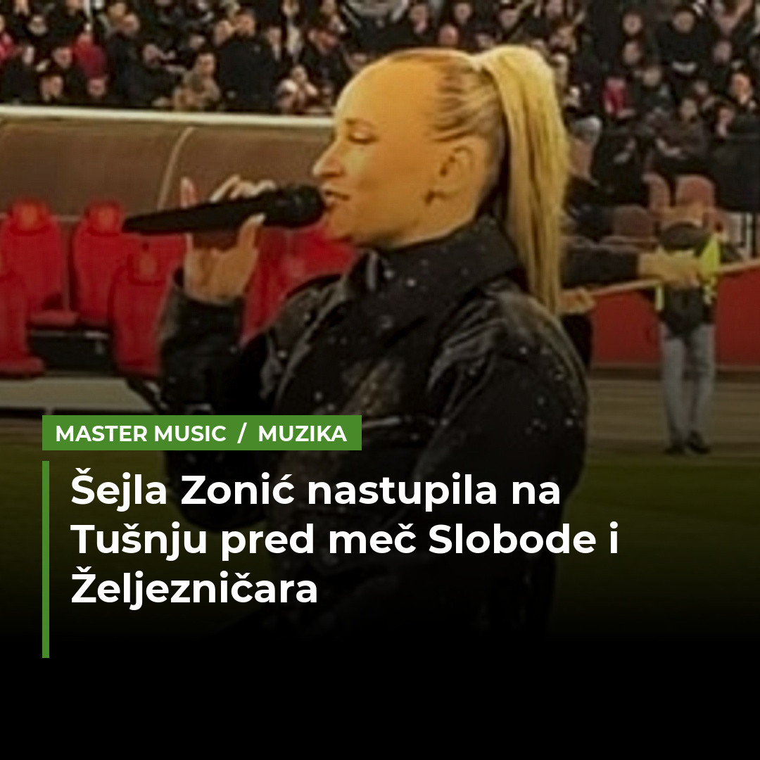 Šejla Zonić iznenadila publiku na Tušnju, nastupila pred meč Slobode i Željezničara