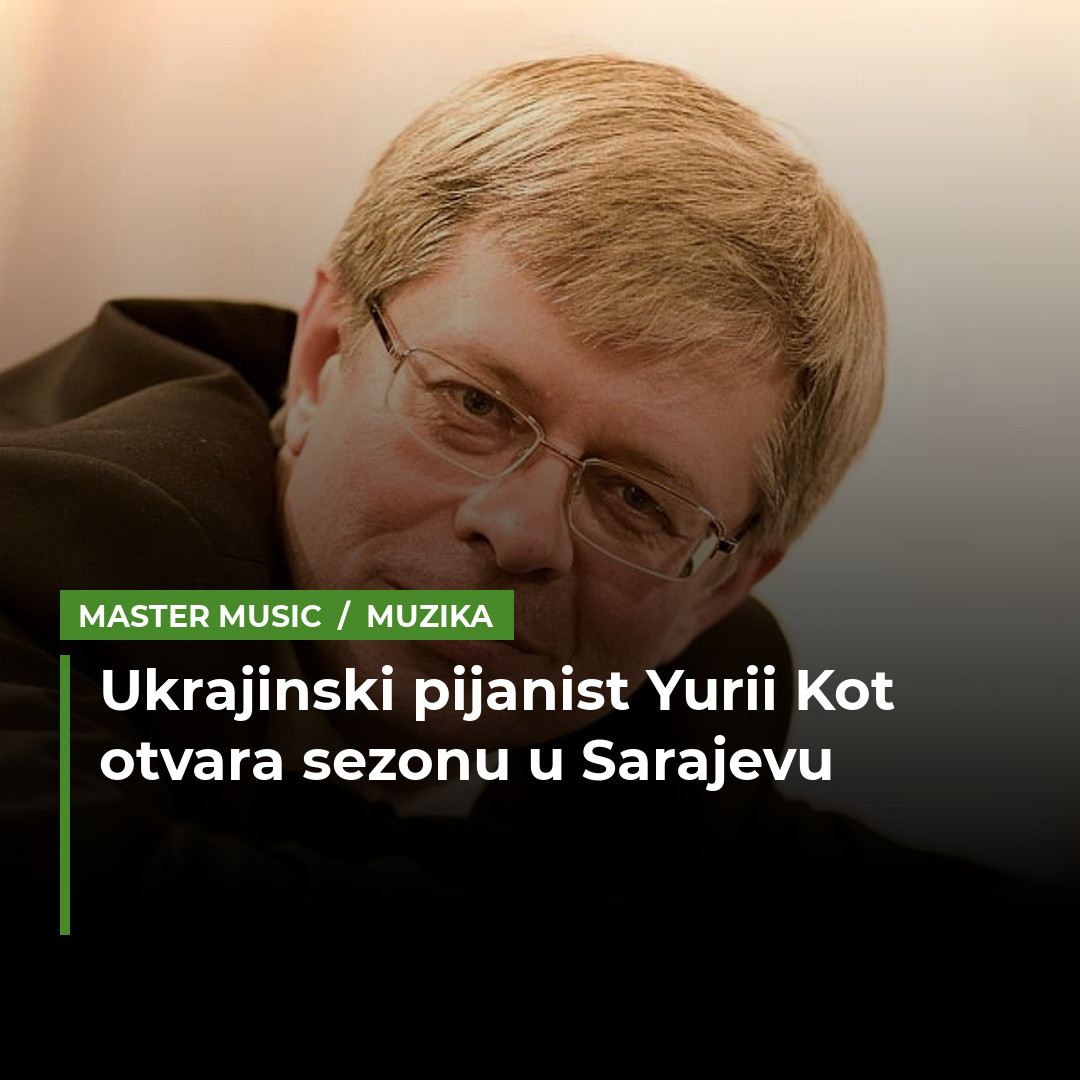 Ukrajinski pijanist Yurii Kot 9. novembra u Domu Oružanih snaga BiH